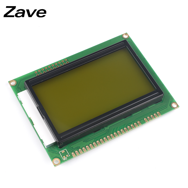 LCD12864液晶顯示屏 藍屏黃屏 帶背光 帶中文字庫/無字庫 5V 3.3V