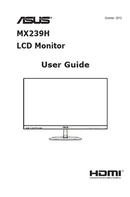 華碩MX279H液晶顯示器使用說明書
